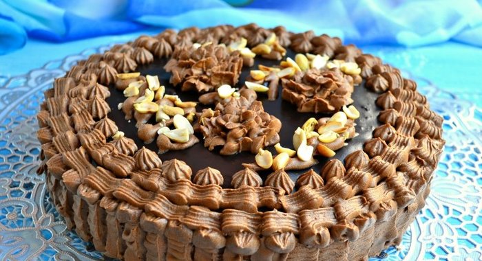 Торт шоколадно-кофейный