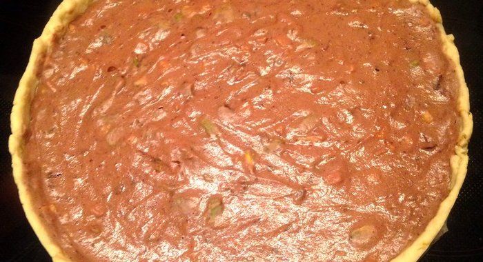 Рикотта тарт с фисташками и лимонной цедрой