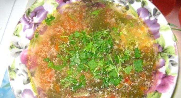 суп Щавель с мясом