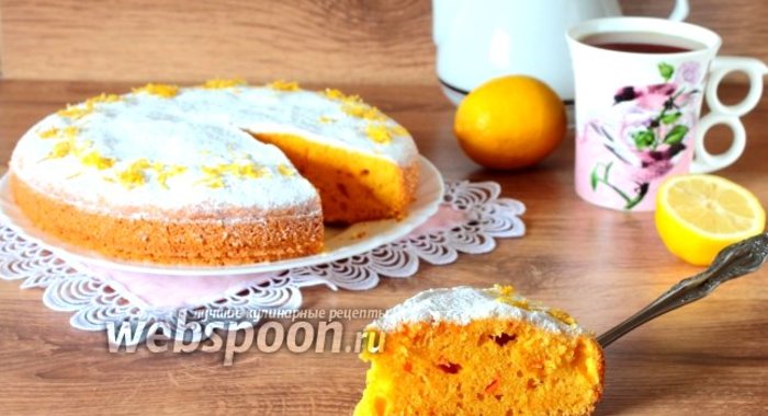 Лимонно-морковный пирог