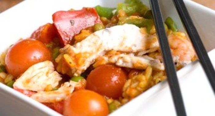 Паэлья с телятиной