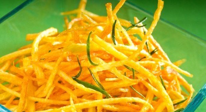 Жареная морковь с имбирем и чили по‑китайски