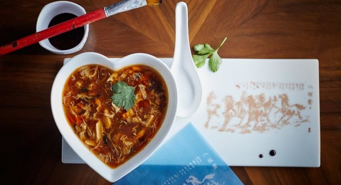 Кисло-острый суп с курицей