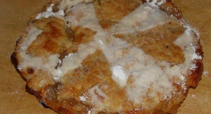 Постный яблочный пирог с яблоками