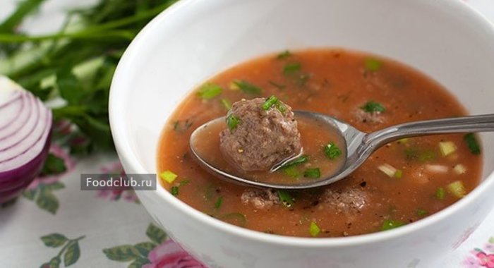 Суп с фрикадельками