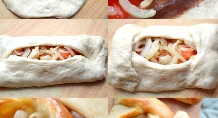 Кулебяка с семгой