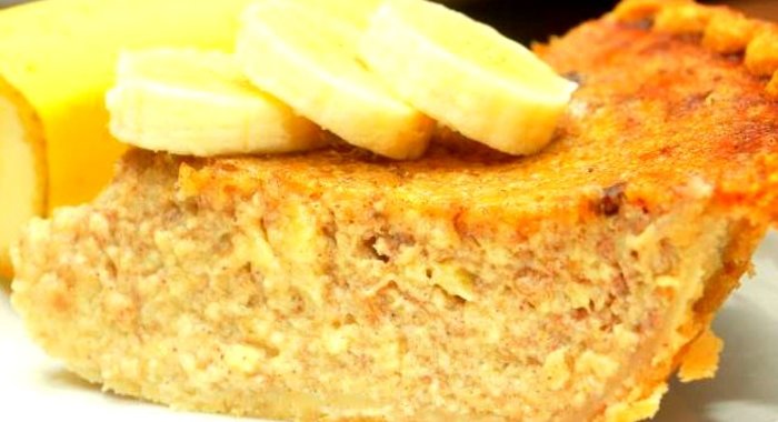 Постная коврижка с медом и бананом