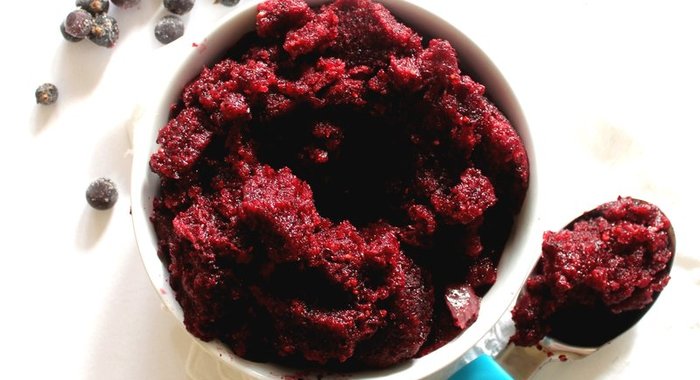 Ягодная гранита с облепихой