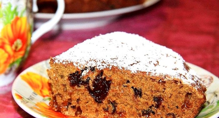 Коврижка с черносливом