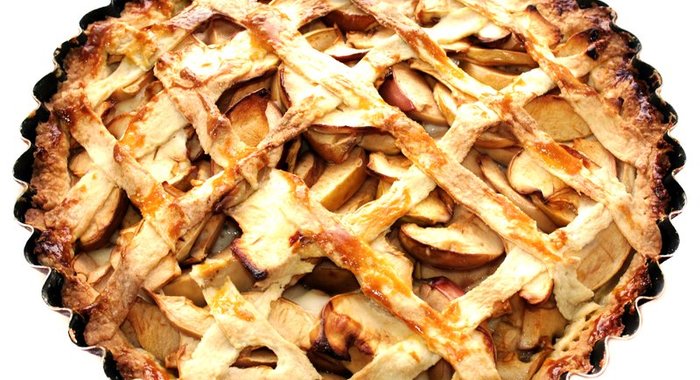 Яблочный пирог на сметане