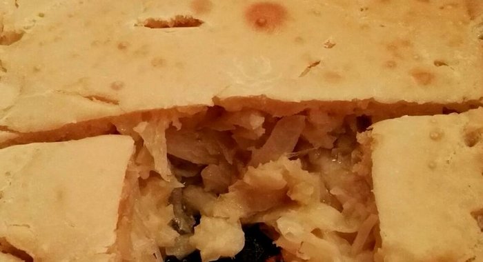 Пирог с капустой из прокисшего кефира