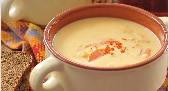 Британский суп из эля с сыром