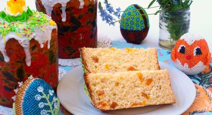 Творожный кулич