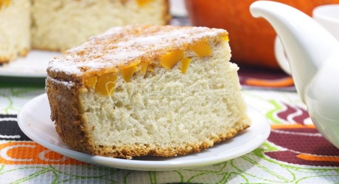 Перевернутый пирог из тыквы