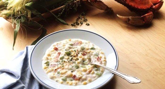 Суп из крабов и сладкой кукурузы по‑китайски