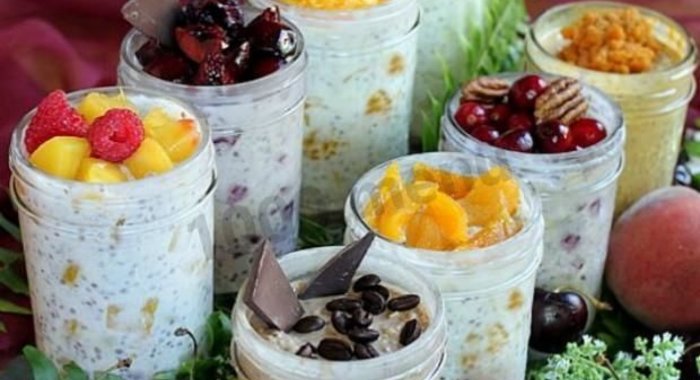 Ленивая овсянка в банке