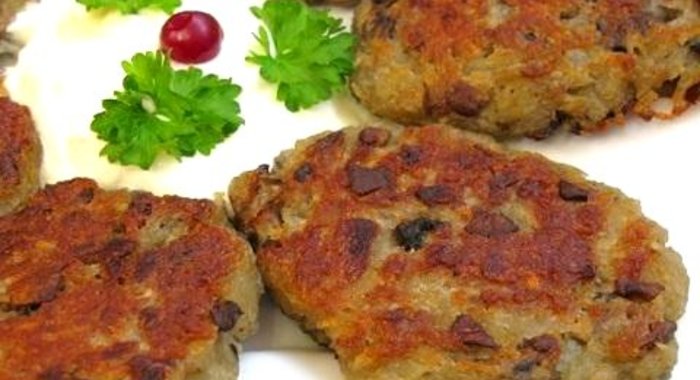 Драники с грибами