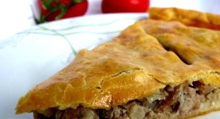 Курник со свининой и картошкой