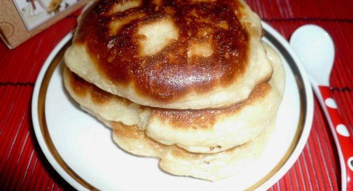 Оладушки с творожной начинкой