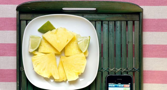Ананас с лаймом и медом