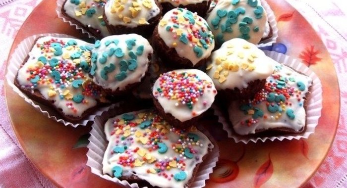 Шоколадно-ореховые маффины