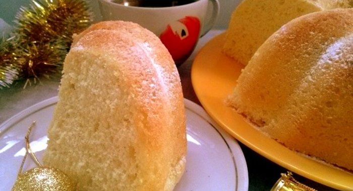 Ванильный бисквит на кипятке