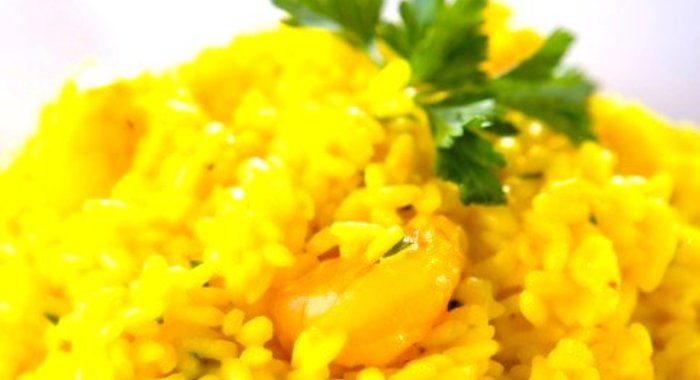 Тыквенное ризотто с грибами и красным перцем