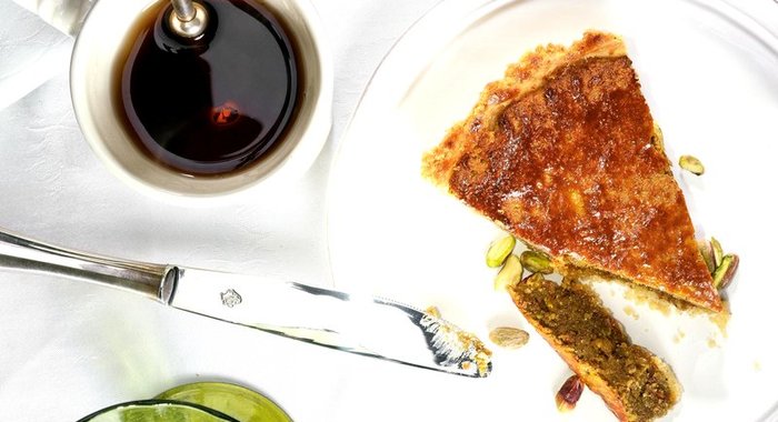 Фисташково-миндальный тарт