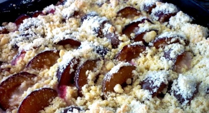 Немецкий сливовый пирог