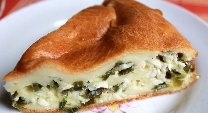 Заливной пирог на кефире