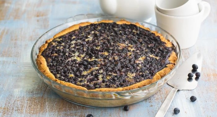 Финский черничный пирог