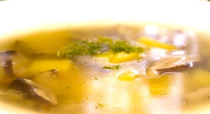 Грибной суп из маслят