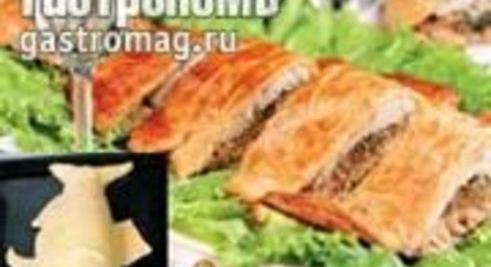 Слоеный пирог из двух сортов рыбы