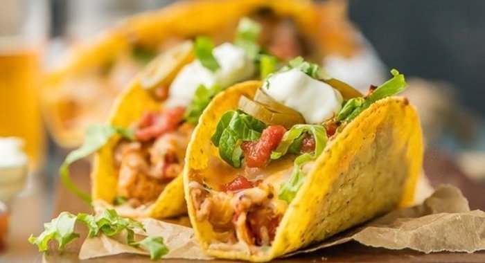 Острые куриные тако,