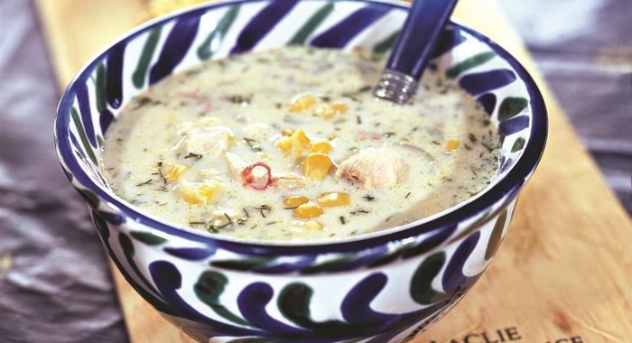 Мексиканский кукурузный суп