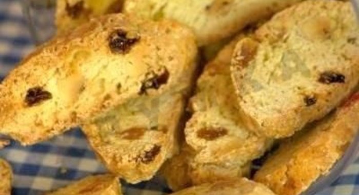 Бискотти печенье с миндалем и цукатами