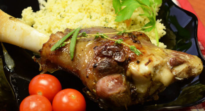 Запеченные бараньи голени