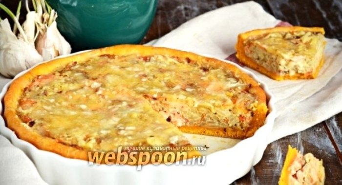 Морковный пирог с форелью