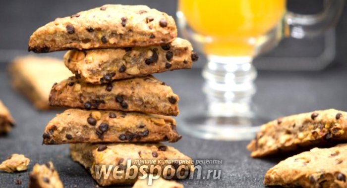 Апельсиновые сконы с шоколадом