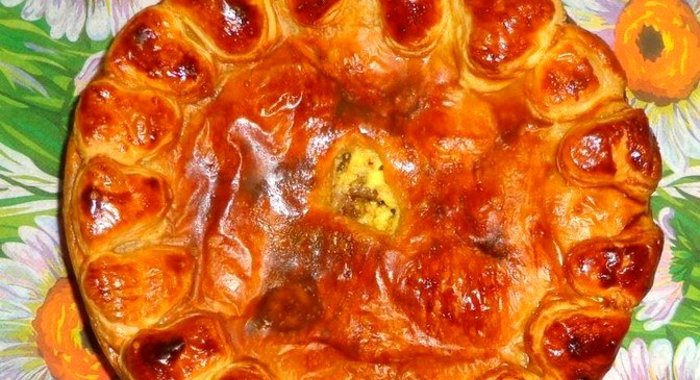 Слоеный пирог с уткой