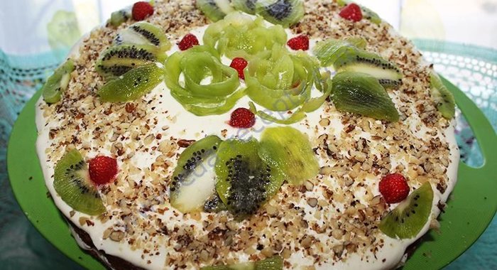 Пирог с киви