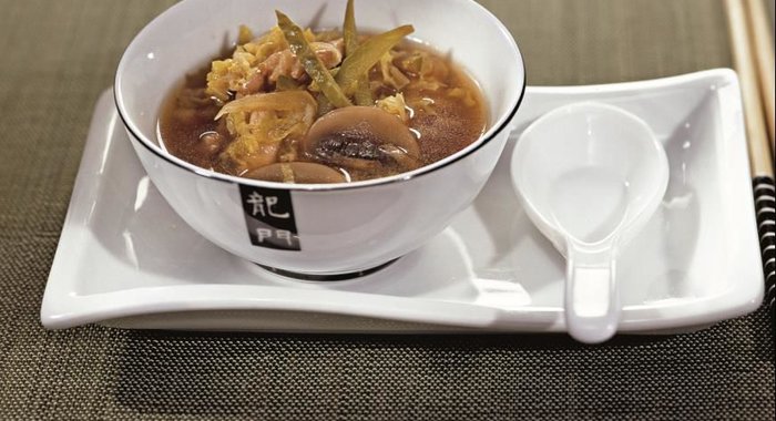 Тайский суп с огурцами