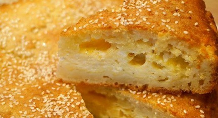 Сырный пирог с творогом