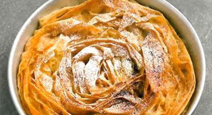 Рифленый молочный пирог