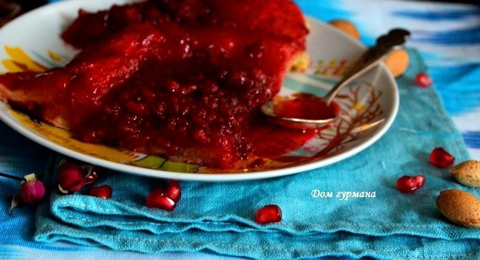 Малиновый тарт татен