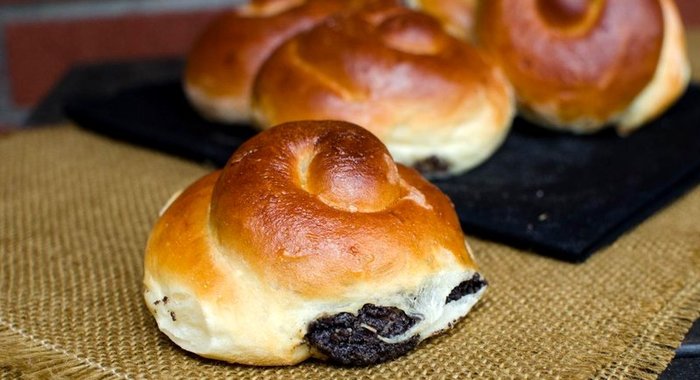 Булочки с маком