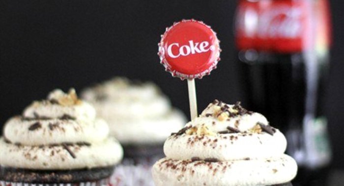 Капкейки с кока-колой