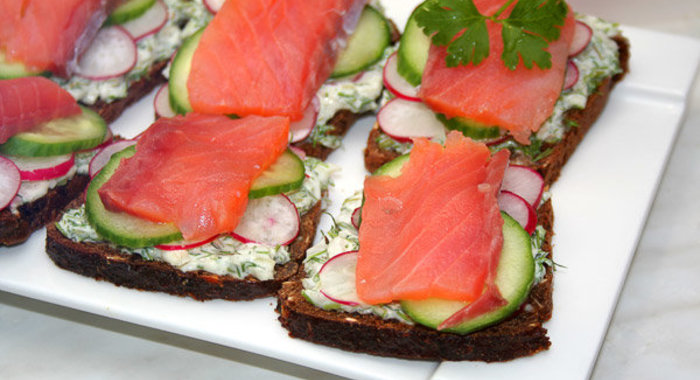 Датский рыбный сэндвич