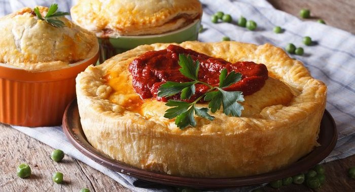 Традиционный австралийский пирог из кенгуру