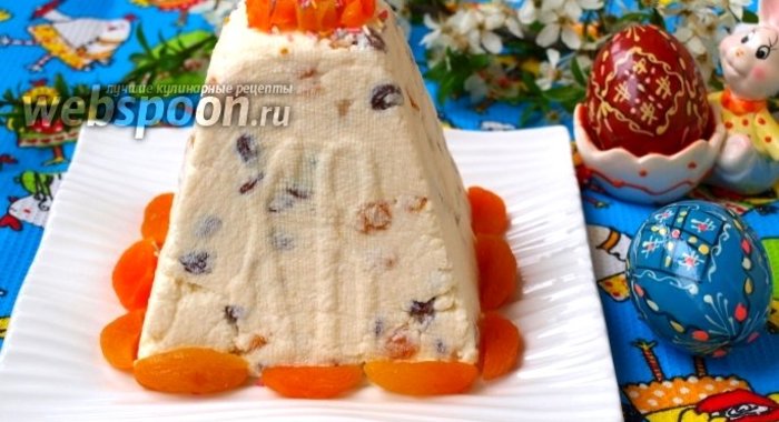 Быстрая творожная пасха на сгущёнке